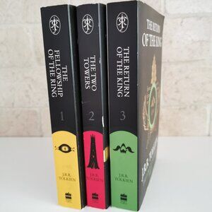 Lord of the Rings Paperback Set of 3 Whole Trilogy J.R.R. Tolkien Classics